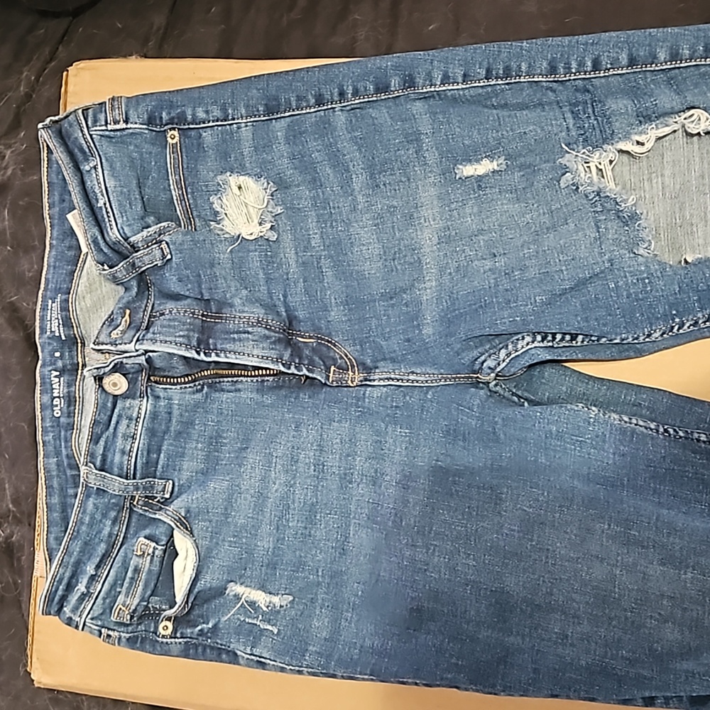 Women's Old Navy extra high rise Rockstar super skinny jeans,  size 8